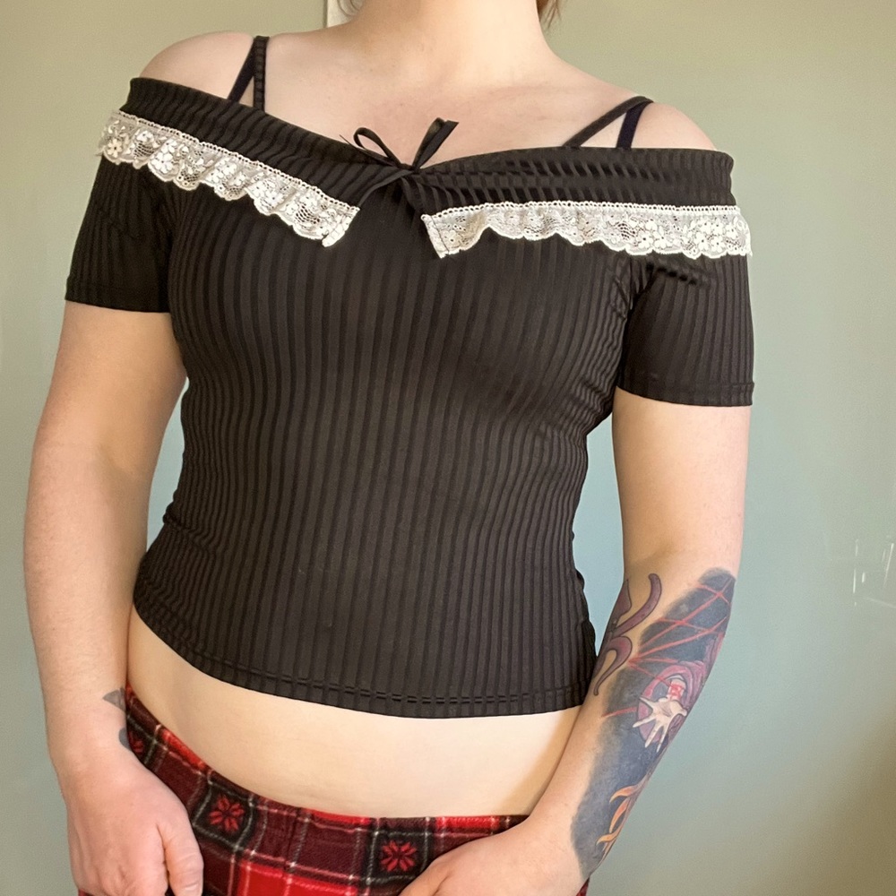 Cute half tank half blouse - Picture 1 of 2